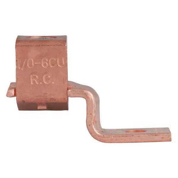 Gardner Bender Mechanical Lug, Copper, 1/0 to 6 AWG, PK2 - GSLU-125