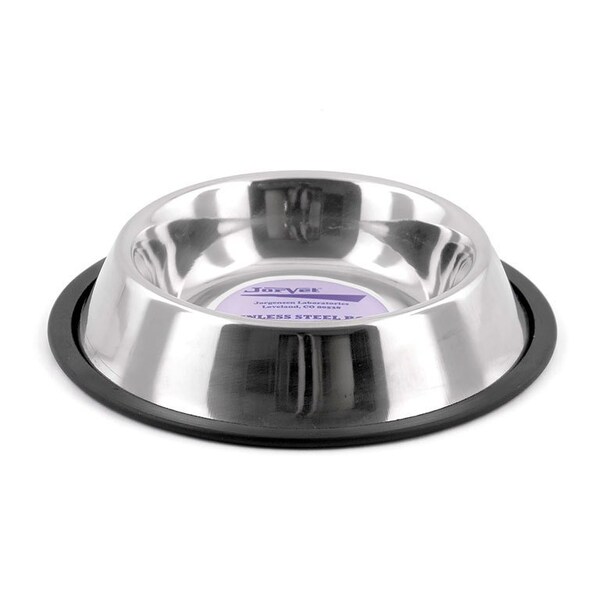 Jorgensen Jorvet No-Tip Pet Bowl, 16oz., Stainless Steel - J0804B