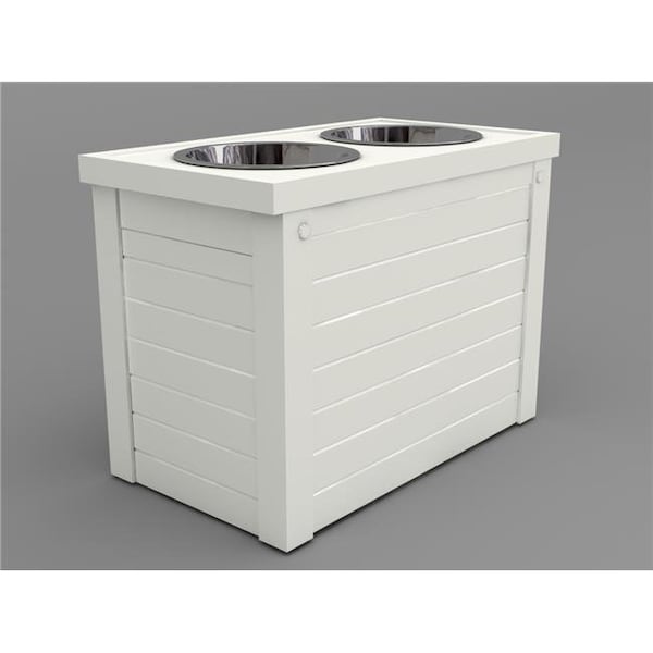 Personagrata Ecoflex Piedmont Diner with Storage - Antique White - PE104778