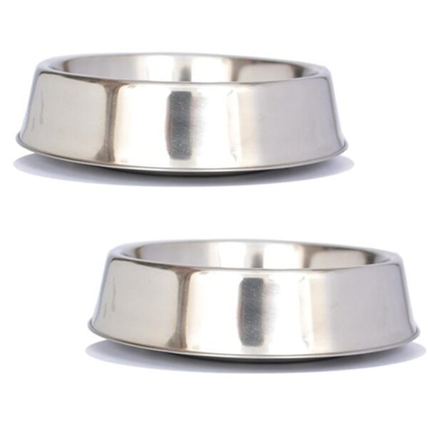 Iconic Pet Llc Iconic Pet 51436 32 oz. Anti Ant Stainless Steel Non Skid Pet Bowl - 51436