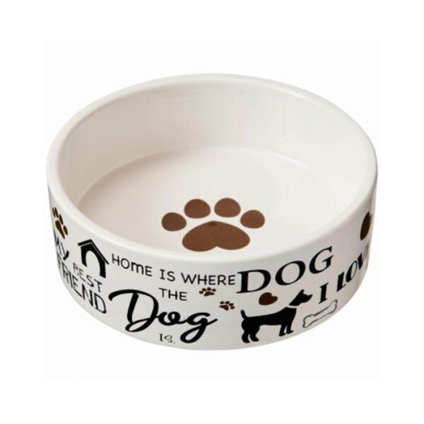 Ethical Products 5 in. I Love Dogs Dish Bowl - 108328