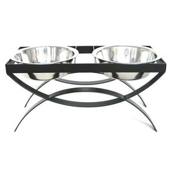Pets Stop SeeSaw Double Elevated Dog Bowl - Small - RDB18