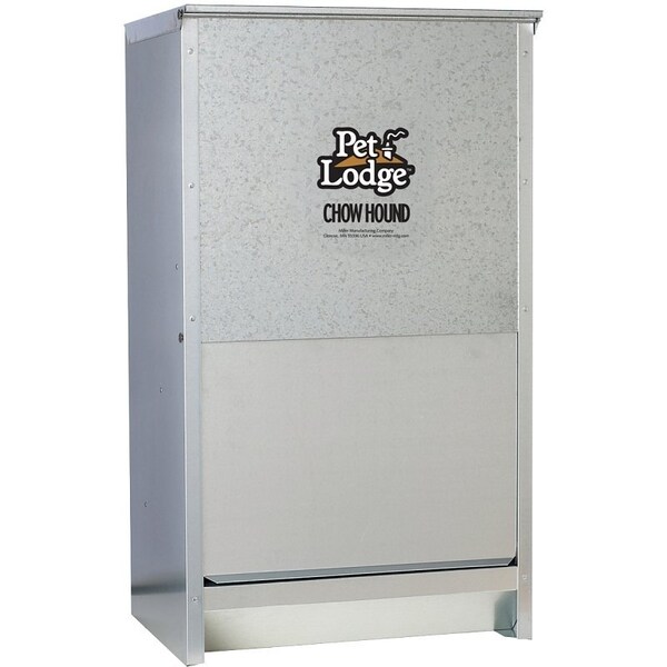 Pet Lodge Pet Lodge CH50 Pet Feeder, 50 lb Volume Capacity, Galvanized Steel - CH50
