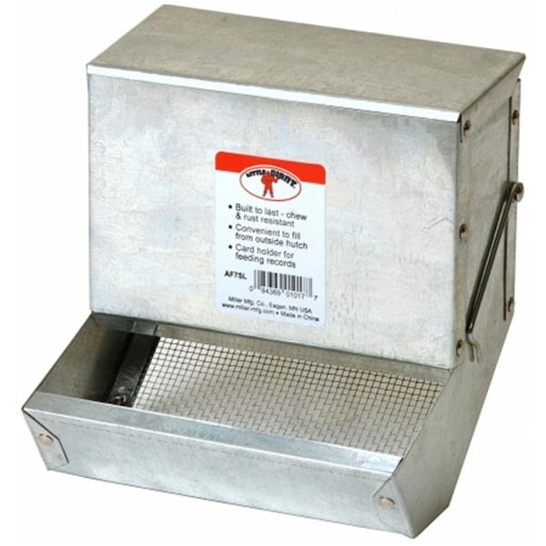 Miller Mfg Miller Manufacturing 7in. Galvanized Rabbit Feeder  AF7SL - AF7SL
