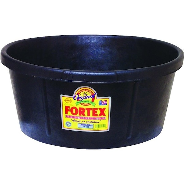 Fortex Fortiflex Utility Tub, 6.5 gal Volume, Rubber - CR650