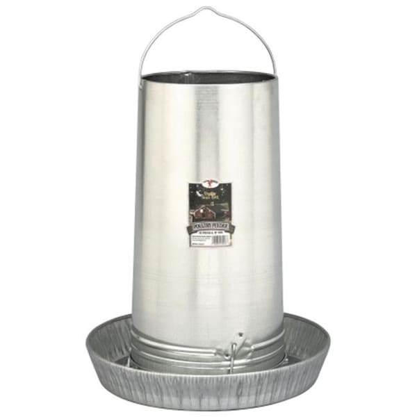 Reincarnation 17in. Galvanized Hanging Poultry Feeder Tubes - RE83311
