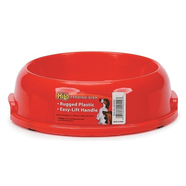 Hilo Dog Feeding Bowl, L, 28 oz Volume, Plastic - 00203H