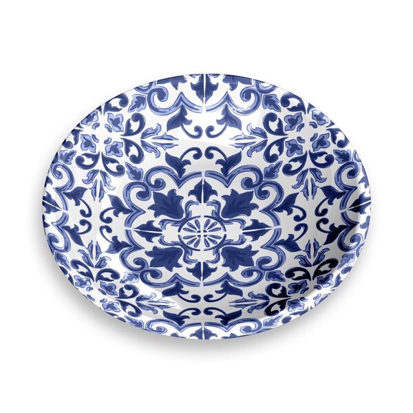 Tarhong Canyon Clay Saucer - Indigo Set of 2 - TCT3052CSCI