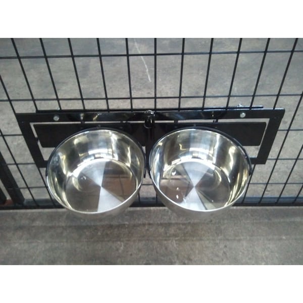 K9 Kennel Store Snap nft Lock Bowl Single Bowl and Bracket - SNP-LK-B