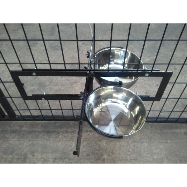 K9 Kennel Store Snap nft Lock Bowl Single Bowl and Bracket - SNP-LK-B