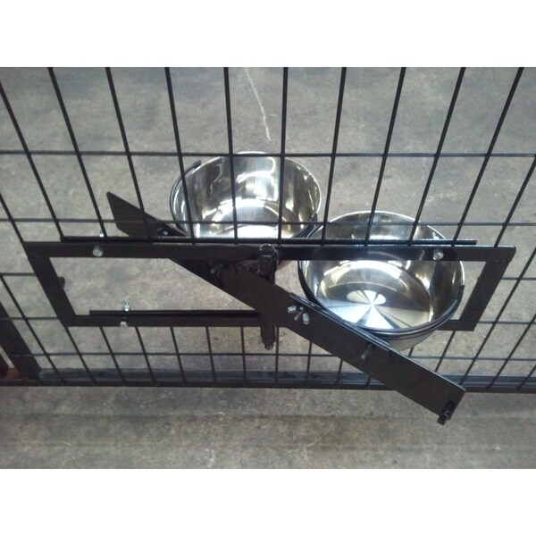 K9 Kennel Store Snap nft Lock Bowl Single Bowl and Bracket - SNP-LK-B