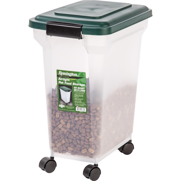 Remington Remington Green Plastic 28 qt Pet Food Container For All Animals - 296001