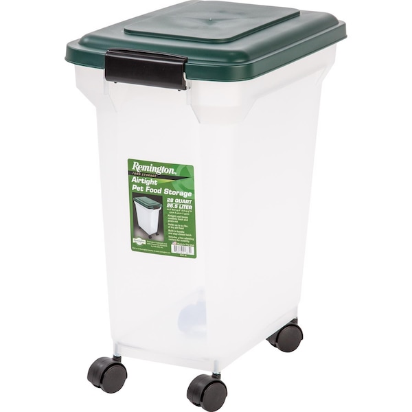 Remington Remington Green Plastic 28 qt Pet Food Container For All Animals - 296001