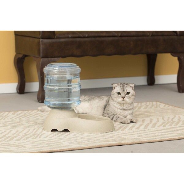Pawsmark Automatic Self Dispensing Gravity Pet Feeder and Waterer for Cats and Dogs - QI003699.P
