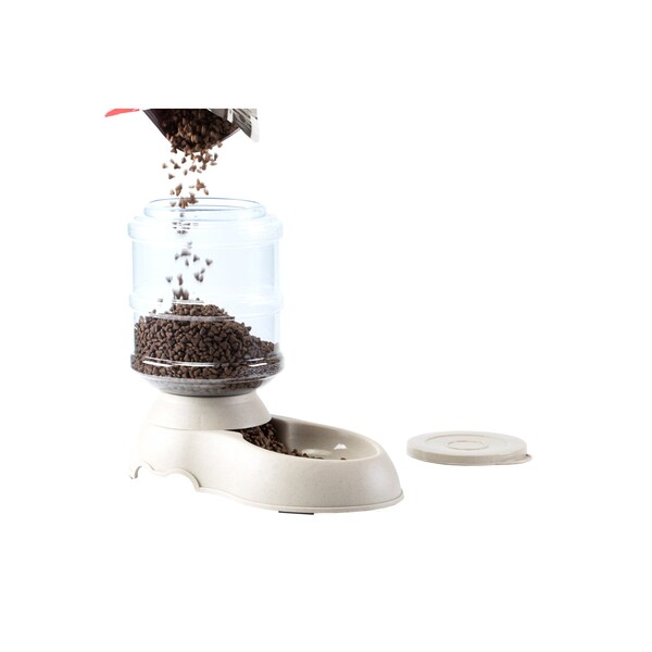 Pawsmark Automatic Self Dispensing Gravity Pet Feeder and Waterer for Cats and Dogs - QI003699.P
