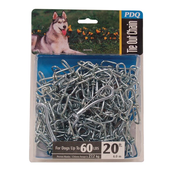 Orrville PDQ Silver Steel Dog Tie Out Chain Large - 43720