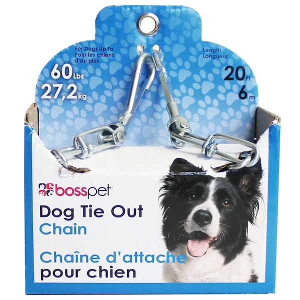 Orrville PDQ Silver Steel Dog Tie Out Chain Large - 43720