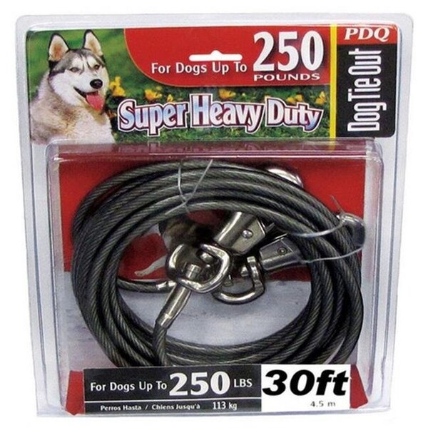 Pdq Pdq Q6830-000-99 30 ft. Super Heavy Duty Dog Tie Out Cable - 8298887