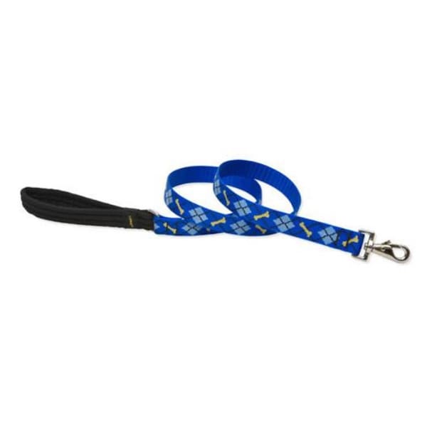 Petpalace 1 in. Dapper Dog 6 ft. Padded Handle Dog Leash - PE762356
