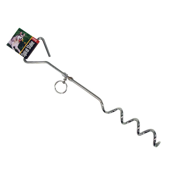 Orrville PDQ Boss Pet Silver Steel Dog Tie Out Stake Large - A01312