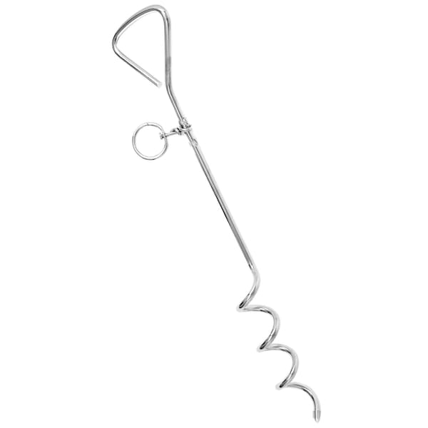 Orrville PDQ Boss Pet Silver Steel Dog Tie Out Stake Large - A01312