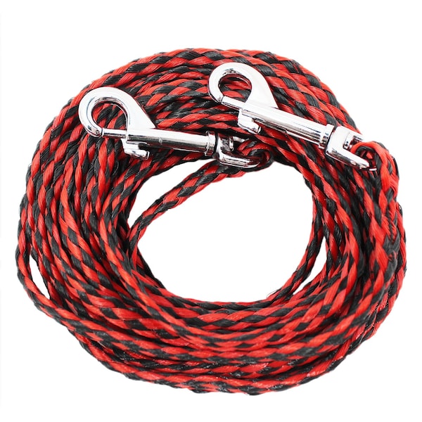 Pdq PDQ Red / Black Poly Dog Tie Out Rope Small/Medium - Q241500099