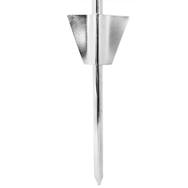 Boss Pet PDQ Silver Tie-Out Stake Metal Dog Tie Out Stake Large - Q250700099