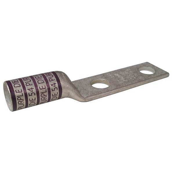 Zoro Select Two Hole Lug Compress Connector, 4/0 AWG - 24D028