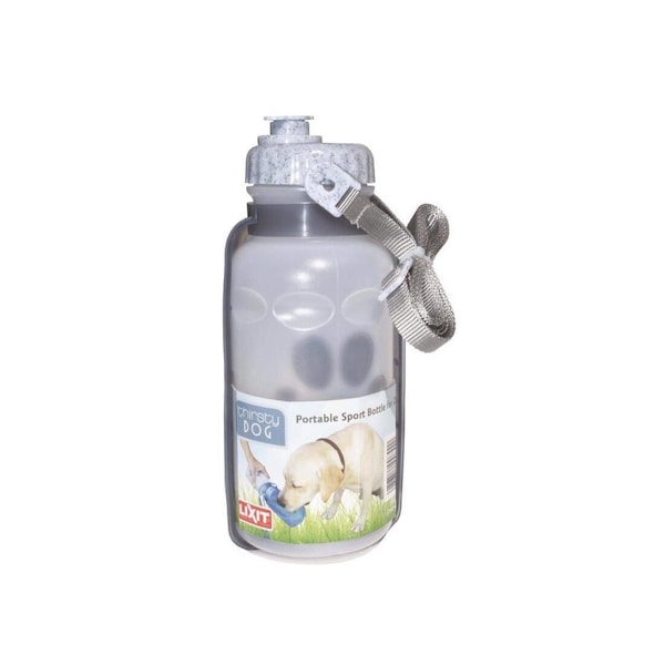 Lixit Portable Watering Bottle/Bowl Clear Plastic 20 oz For Dogs Clear - 30-0842-006