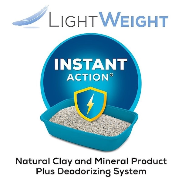 Tidy Cats Lightweight Instant Action Clumping Cat Litter, 17 lb Pail - 16504