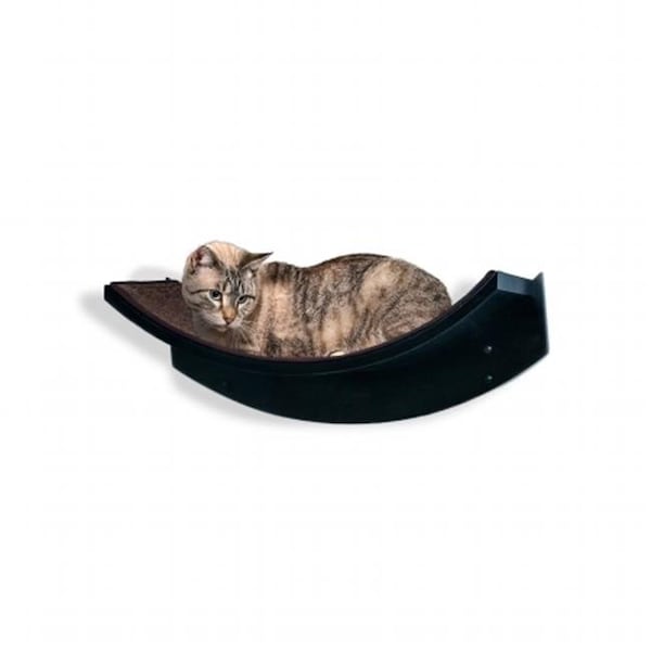 The Refined Feline The Refined Feline LOT-LEAF-ES Lotus Leaf Cat Shelf; 22 x 10.5 x 9 in. - Espresso - LOT-LEAF-ES