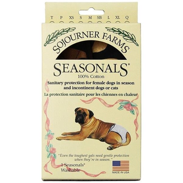 Seasonals Seasonals 41116ZBR Washable Female Dog Diaper; Zebra - Extra Large - 41116ZBR