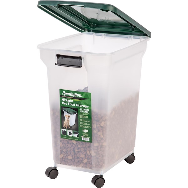 Remington Remington Green Plastic 55 qt Pet Food Container For All Animals - 296002