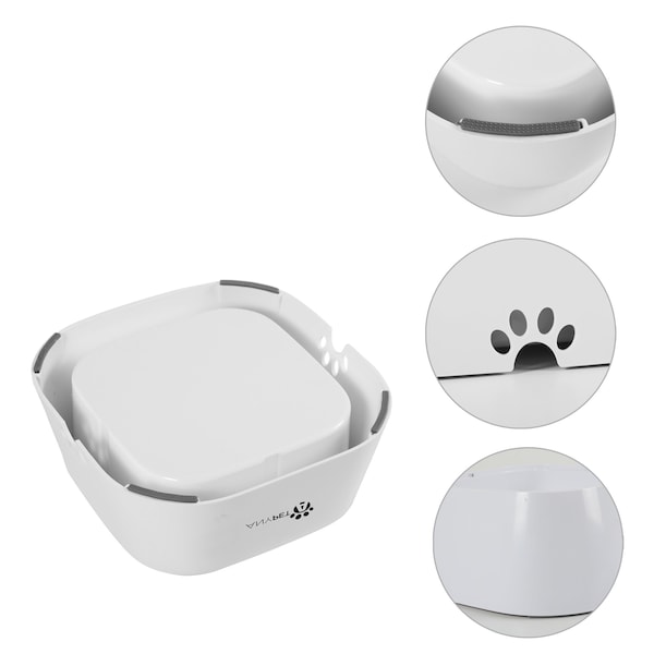 Anypet No-Spill Dog Water Bowl, Anti-Splash Pet Slow Drinking Water Feeder - APF05W