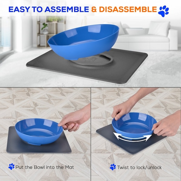 Serenelife Anti-Spill Pet Food Bowl, SLTDG66 - SLTDG66
