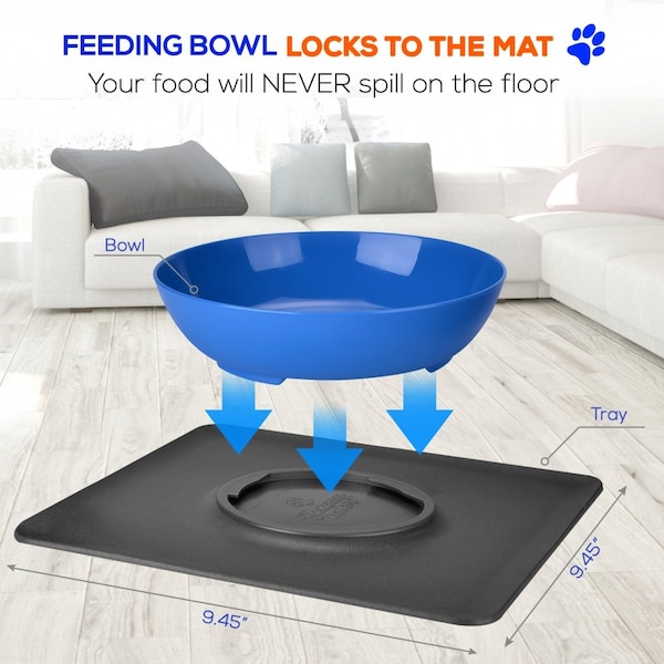 Serenelife Anti-Spill Pet Food Bowl, SLTDG66 - SLTDG66
