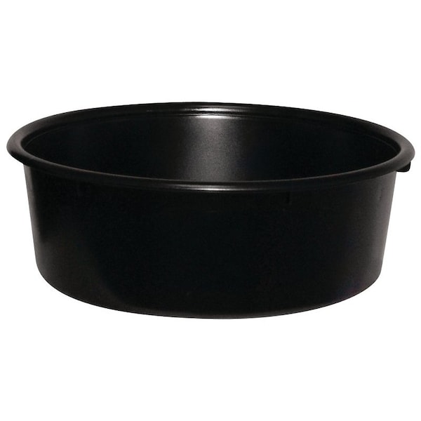 Fortex Fortiflex Feed Pan, 5 qt Volume, Fortalloy Rubber/HDPE, Black - MP5BX