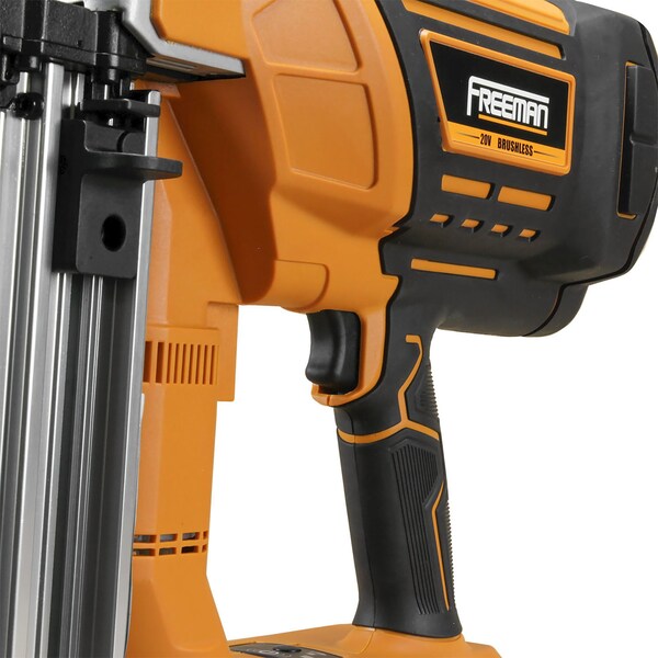 Freeman 20V Cordless Concrete Strip Pin Nailer Kit With 4Ah Battery, Quick Charger & Blow Mold Case - PE20VCSPN40