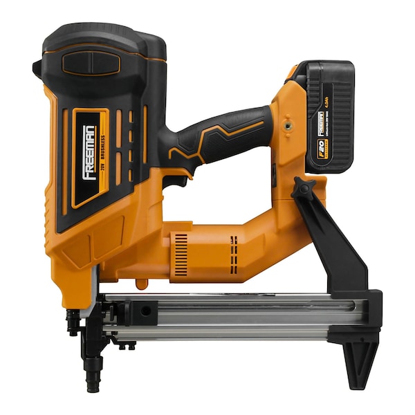 Freeman 20V Cordless Concrete Strip Pin Nailer Kit With 4Ah Battery, Quick Charger & Blow Mold Case - PE20VCSPN40