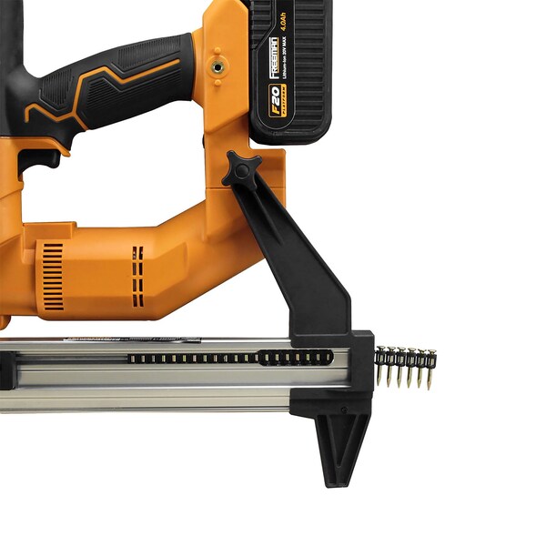 Freeman 20V Cordless Concrete Strip Pin Nailer Kit With 4Ah Battery, Quick Charger & Blow Mold Case - PE20VCSPN40