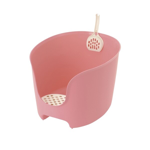Petpalace PAW TRAX High Wall Cat Litter Box - Pink - PE3182779
