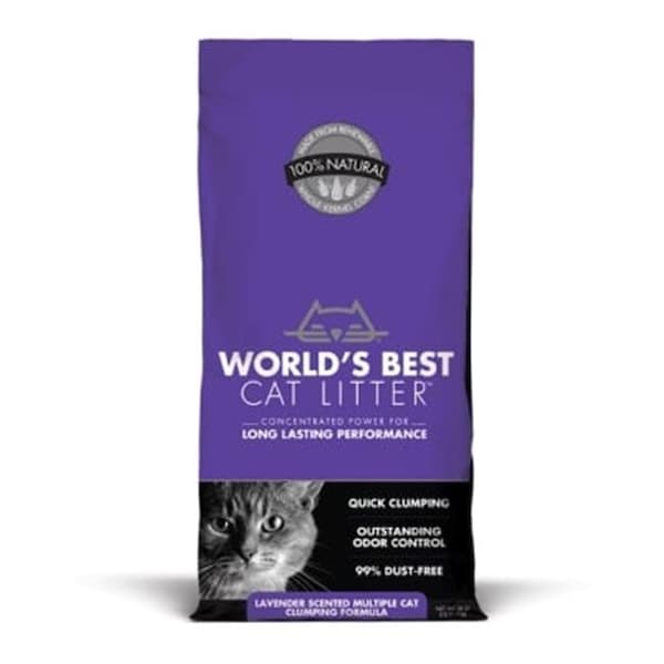 Kent Pet Group (Worlds Best) Kent Pet Group Worlds Best WB00170 Wbcl Clump Multi-Cat Lavender Scented; 28 lbs. - WB00170