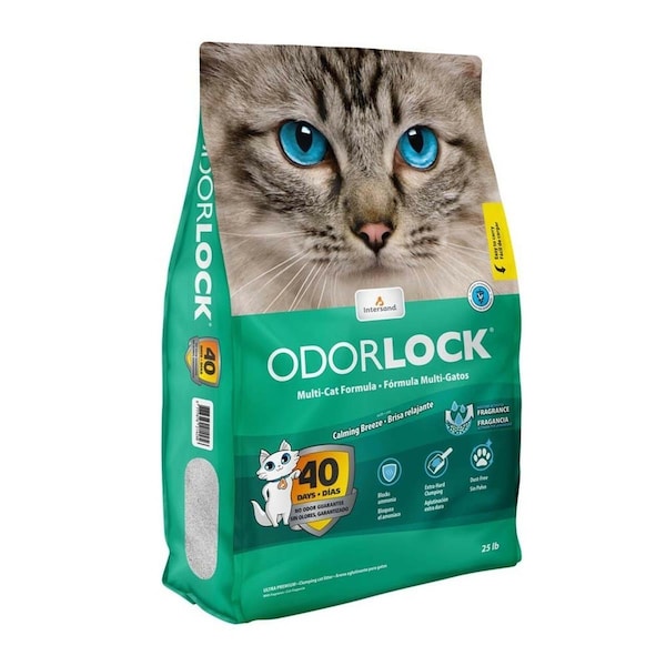 Intersand America 25 lbs Odorlock Calming Breeze Cat Litter - 777979214256
