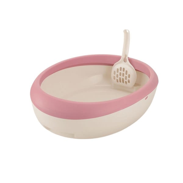 Petpalace PAW TRAX Top Open Cat Litter Pan - Pink - PE3194125