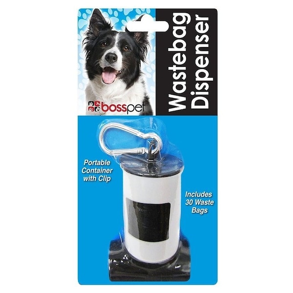Boss Pet Boss Pet Dog Waste Bag Dispenser, Plastic, Black - 52113