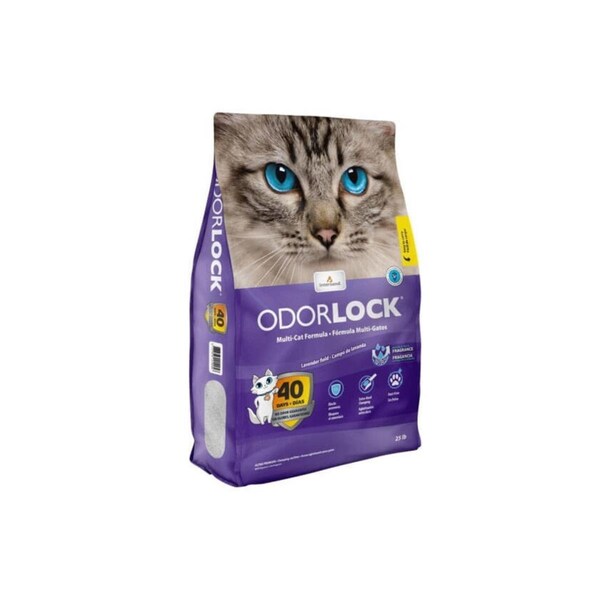 Intersand America 25 lbs Odorlock Lavender Cat Litter - 777979213259