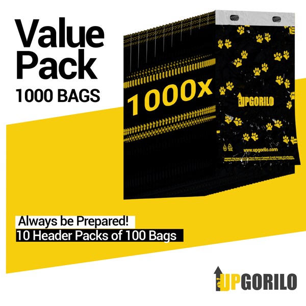 Flash Furniture Kessler Header Pull Out Bag 100 Count, Premium Leak Proof Unscented Pet Waste Station Bags, 10PK - PLA-ZTFW55425-GG