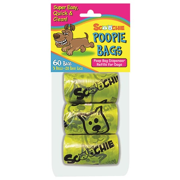 Schoochie Pet PoopiePoop Bags Refill Rolls 3PK - 400