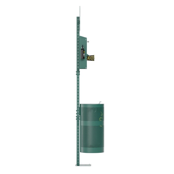 Flash Furniture Green Glow in the Dark Pet Waste Station with Bags - YAN-XZYO45425-GG