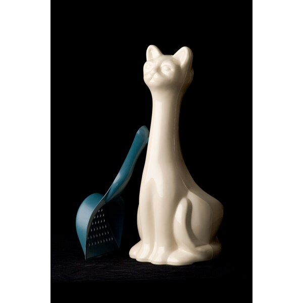 New Age Pet Scoopy Cat Litter Scoop-Holder, White - IND003W